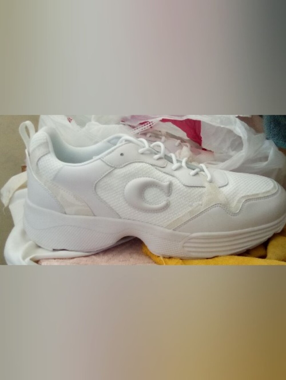 New Coach  White Sneakers 12D